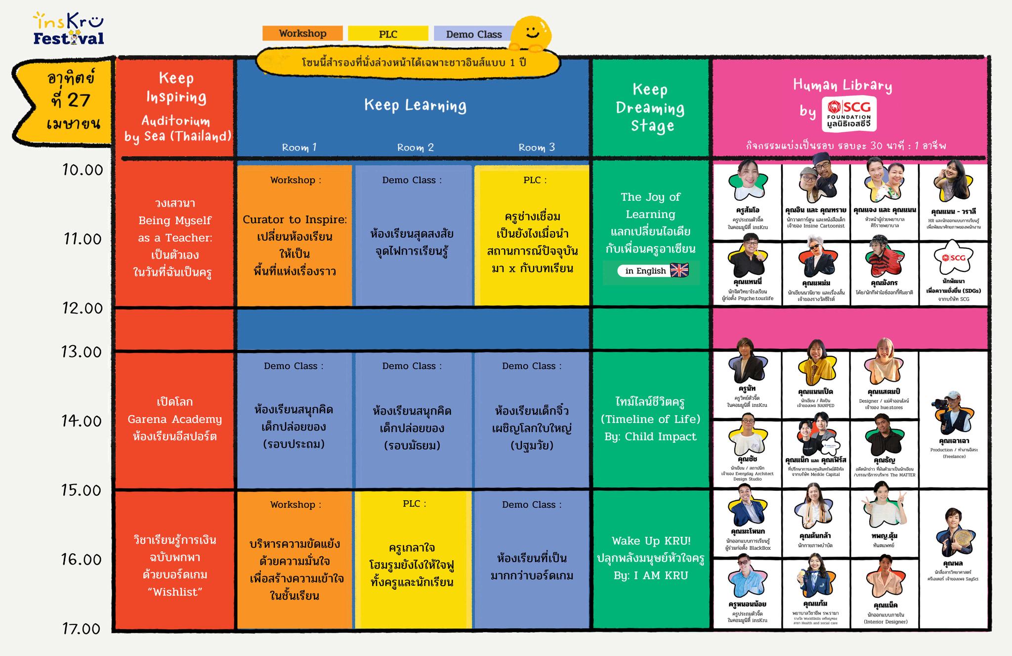INS Festival Schedule